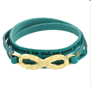 Infinity Leather Bracelet